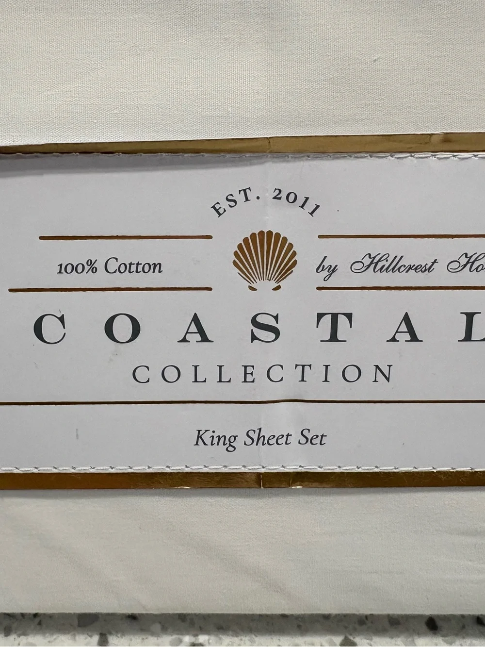 New in package - Hillcrest Home Coastal Collection King Sheet Set